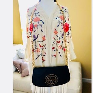 Tory Burch Black Convertible Shoulder Bag/Clutch